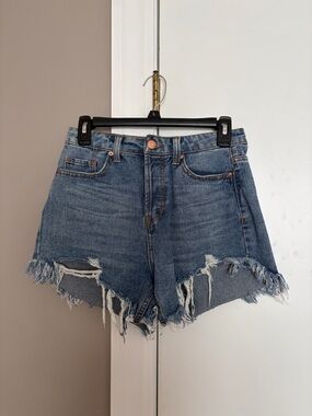 wild fable Distressed Light Blue Denim Cutoff Shorts